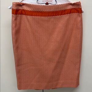The Limited size 4 Orange/white skirt